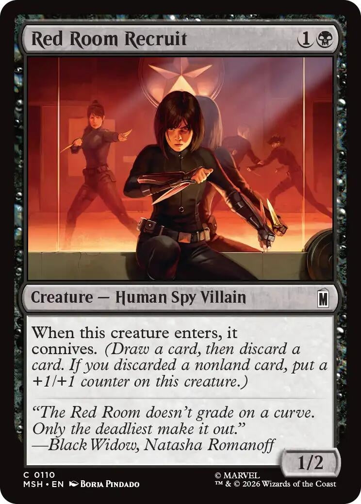 Image for Red Room Recruit (110) (Foil) (Marvel Super Heroes) (MSH) - Magic: The Gathering