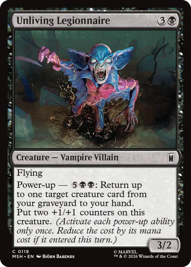 Image for Unliving Legionnaire (119) (Marvel Super Heroes) (MSH) - Magic: The Gathering