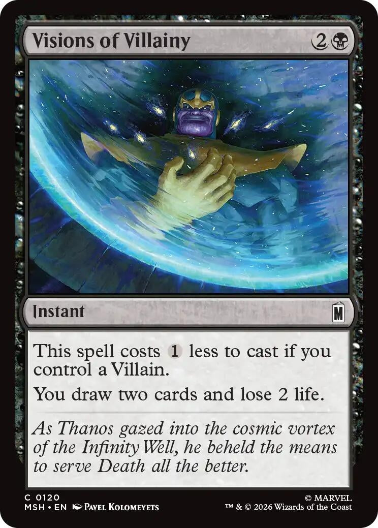 Image for Visions of Villainy (120) (Foil) (Marvel Super Heroes) (MSH) - Magic: The Gathering