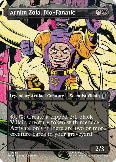 Image for Arnim Zola, Bio-Fanatic (Borderless) (319) (Marvel Super Heroes) (MSH) - Magic: The Gathering