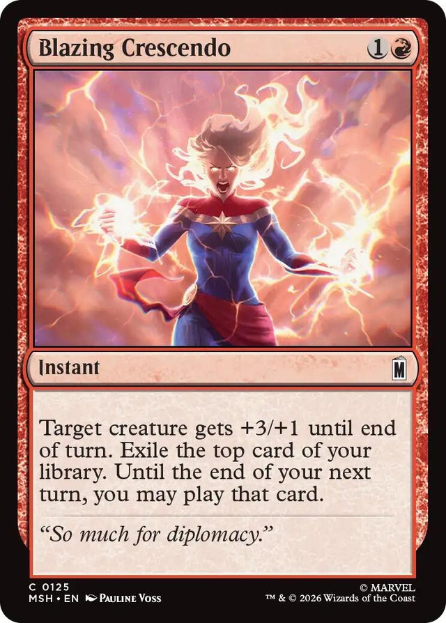Image for Blazing Crescendo (125) (Marvel Super Heroes) (MSH) - Magic: The Gathering