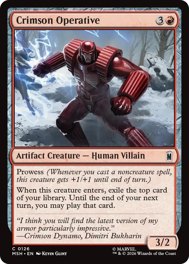 Image for Crimson Operative (126) (Marvel Super Heroes) (MSH) - Magic: The Gathering
