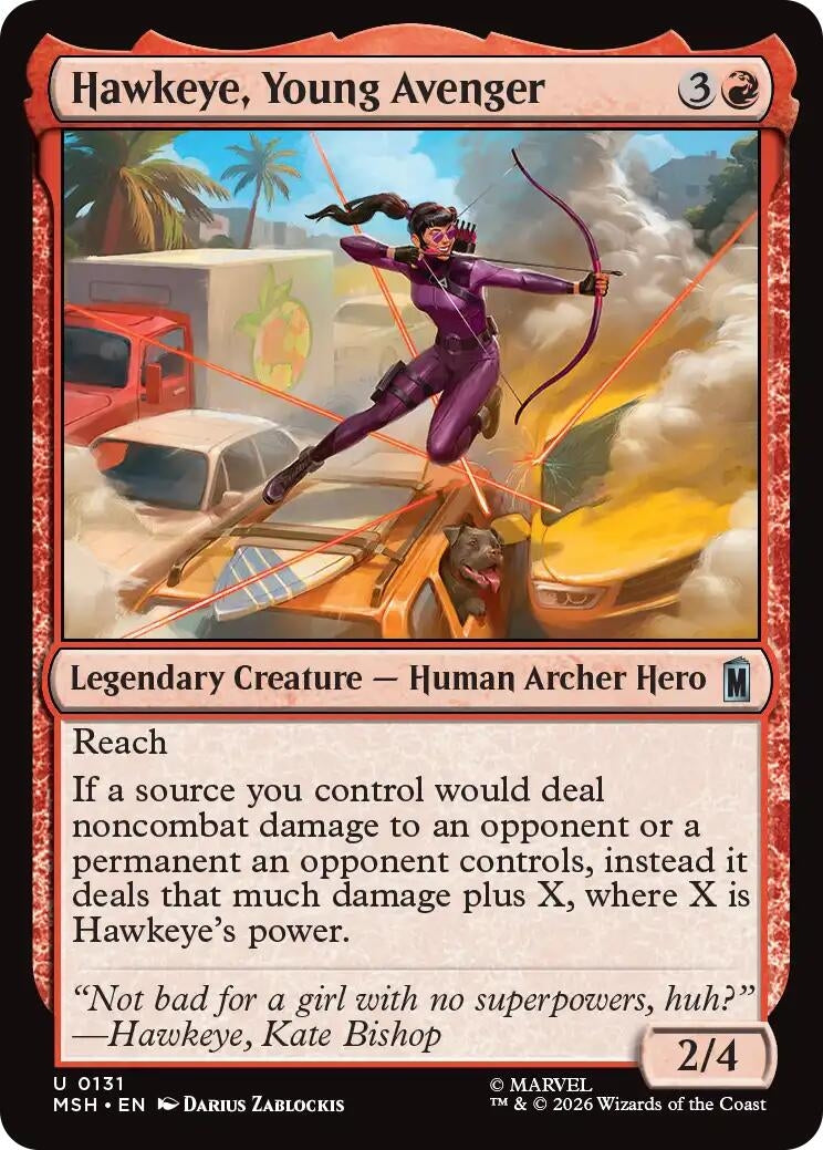Image for Hawkeye, Young Avenger (131) (Marvel Super Heroes) (MSH) - Magic: The Gathering