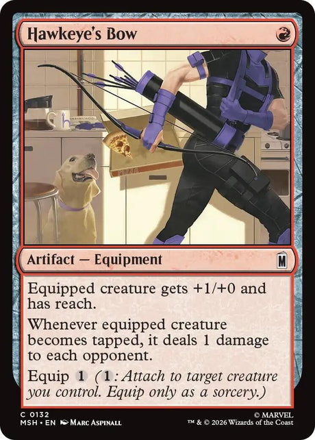 Image for Hawkeye's Bow (132) (Foil) (Marvel Super Heroes) (MSH) - Magic: The Gathering