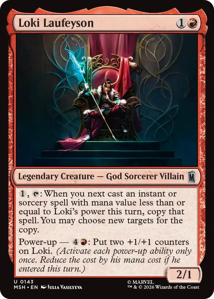 Image for Loki Laufeyson (143) (Foil) (Marvel Super Heroes) (MSH) - Magic: The Gathering