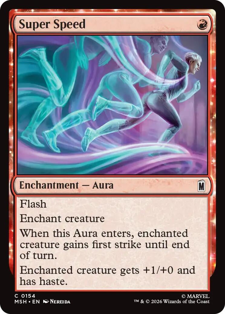 Image for Super Speed (154) (Foil) (Marvel Super Heroes) (MSH) - Magic: The Gathering