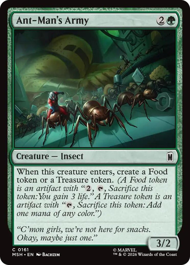 Image for Ant-Man's Army (161) (Foil) (Marvel Super Heroes) (MSH) - Magic: The Gathering