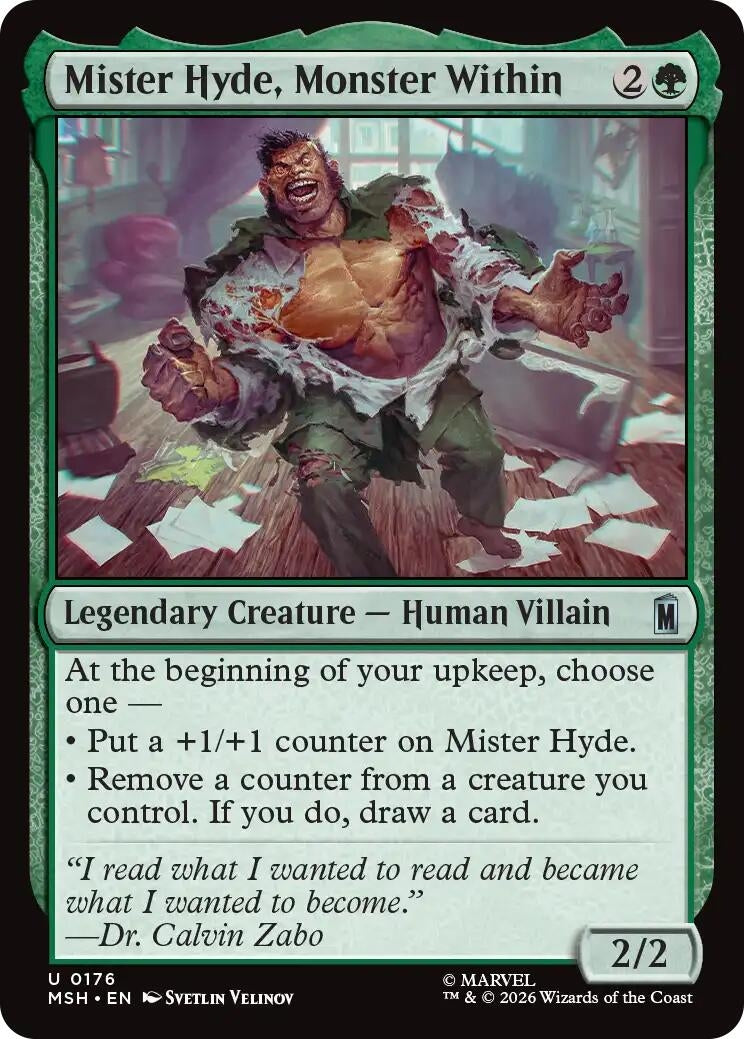 Image for Mister Hyde, Monster Within (176) (Marvel Super Heroes) (MSH) - Magic: The Gathering