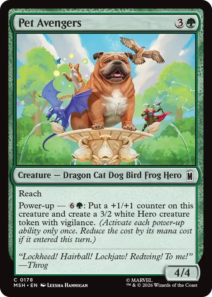 Image for Pet Avengers (178) (Marvel Super Heroes) (MSH) - Magic: The Gathering