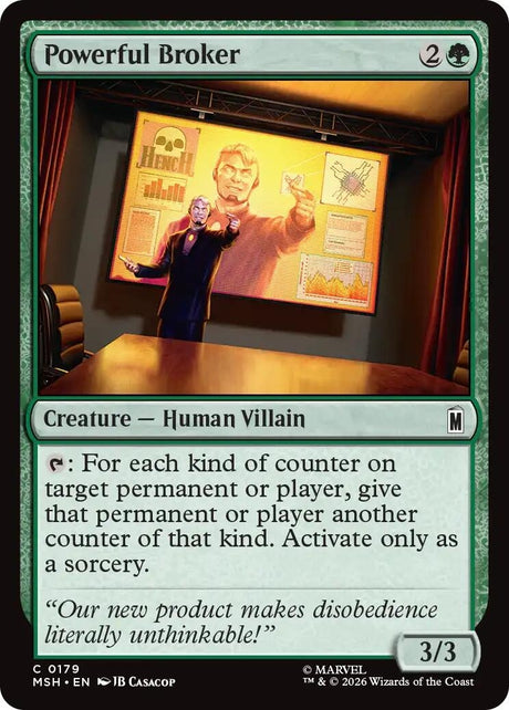 Image for Powerful Broker (179) (Foil) (Marvel Super Heroes) (MSH) - Magic: The Gathering