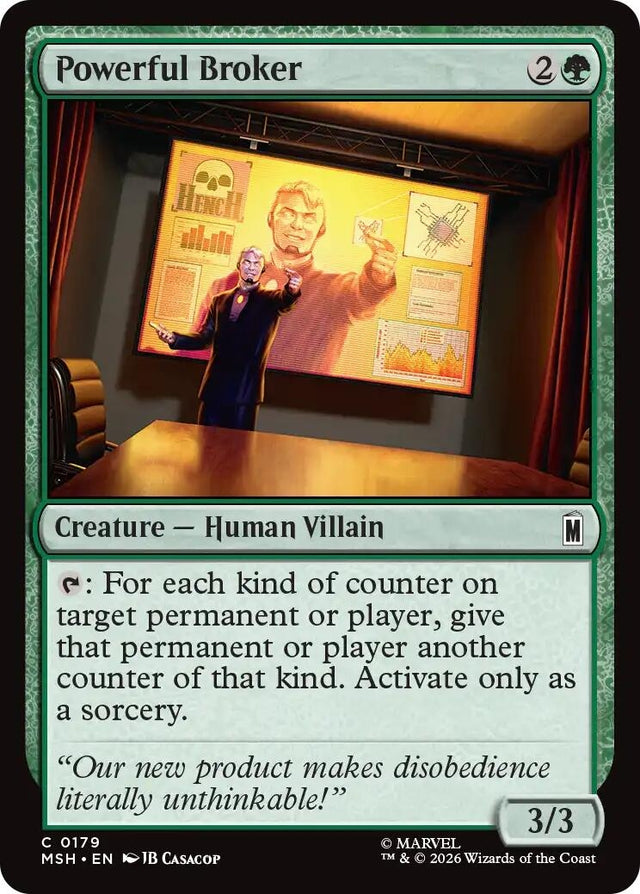 Image for Powerful Broker (179) (Foil) (Marvel Super Heroes) (MSH) - Magic: The Gathering