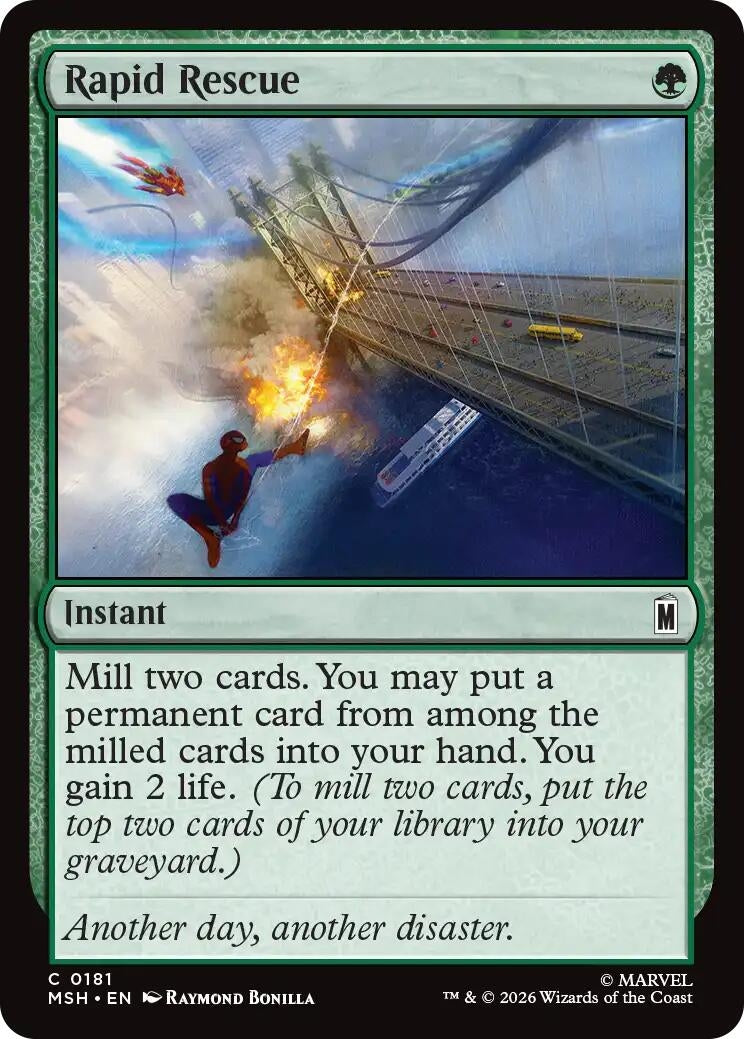 Image for Rapid Rescue (181) (Foil) (Marvel Super Heroes) (MSH) - Magic: The Gathering