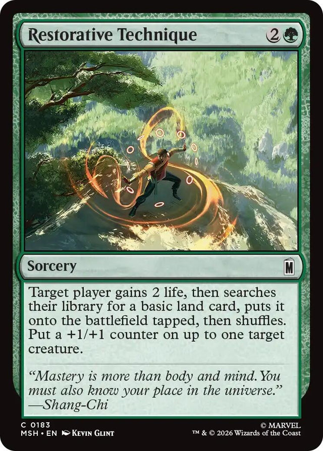 Image for Restorative Technique (183) (Marvel Super Heroes) (MSH) - Magic: The Gathering