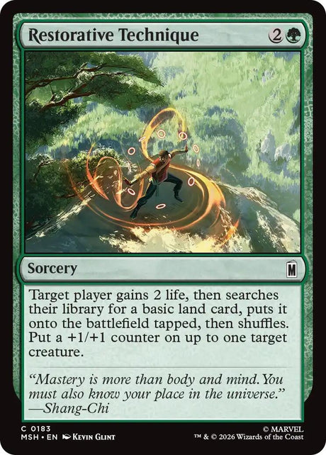 Image for Restorative Technique (183) (Foil) (Marvel Super Heroes) (MSH) - Magic: The Gathering