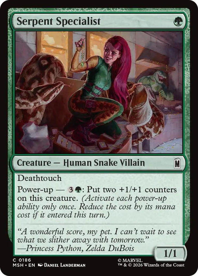 Image for Serpent Specialist (186) (Marvel Super Heroes) (MSH) - Magic: The Gathering