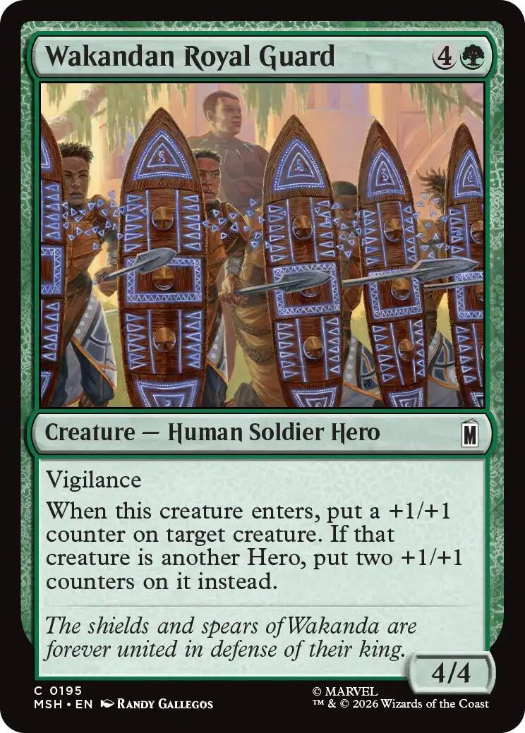 Image for Wakandan Royal Guard (195) (Marvel Super Heroes) (MSH) - Magic: The Gathering
