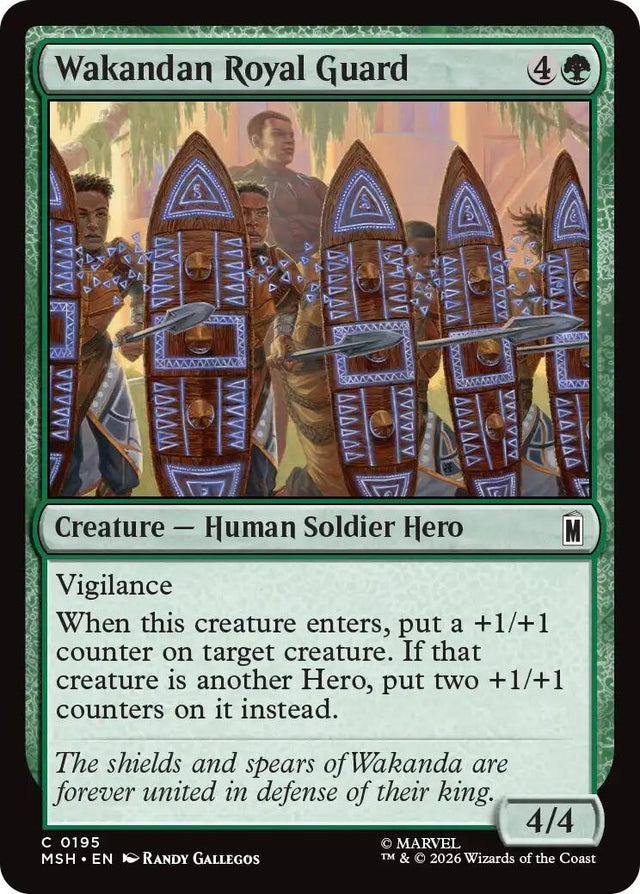 Image for Wakandan Royal Guard (195) (Marvel Super Heroes) (MSH) - Magic: The Gathering