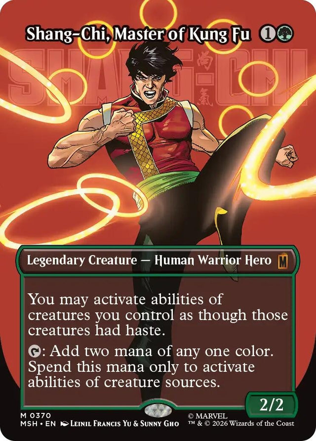 Image for Shang-Chi, Master of Kung Fu (Borderless) (0370) (370) (Foil) (Marvel Super Heroes) (MSH) - Magic: The Gathering