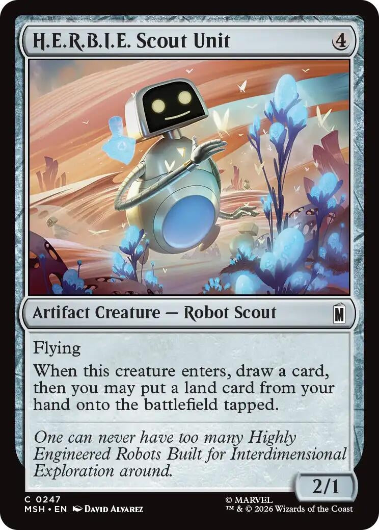 Image for H.E.R.B.I.E. Scout Unit (247) (Foil) (Marvel Super Heroes) (MSH) - Magic: The Gathering
