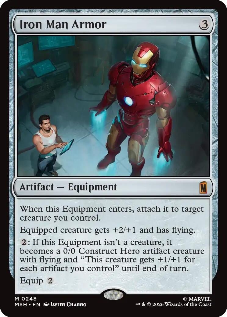 Image for Iron Man Armor (248) (Foil) (Marvel Super Heroes) (MSH) - Magic: The Gathering