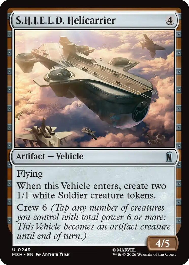 Image for S.H.I.E.L.D. Helicarrier (249) (Foil) (Marvel Super Heroes) (MSH) - Magic: The Gathering