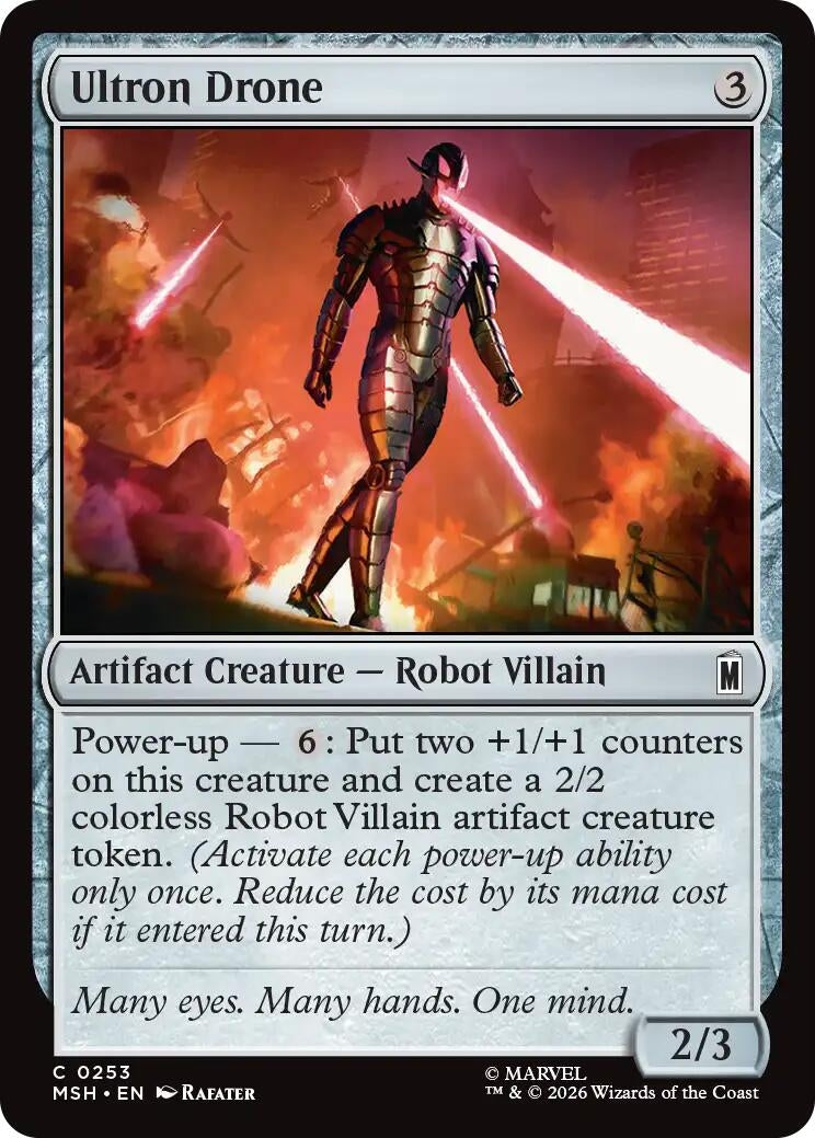 Image for Ultron Drone (253) (Marvel Super Heroes) (MSH) - Magic: The Gathering