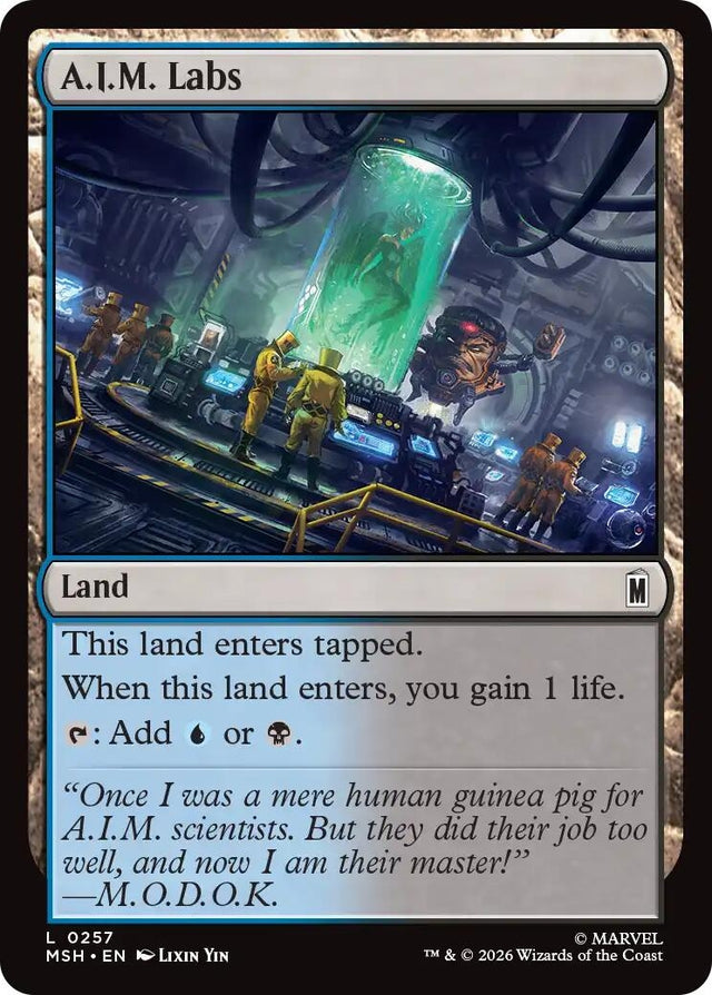 Image for A.I.M. Labs (257) (Foil) (Marvel Super Heroes) (MSH) - Magic: The Gathering