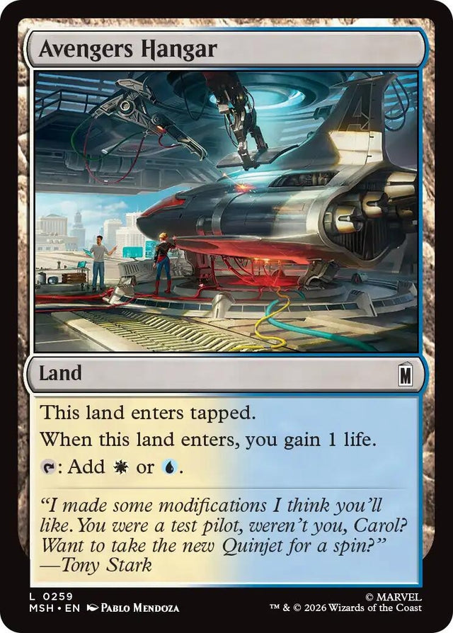 Image for Avengers Hangar (259) (Foil) (Marvel Super Heroes) (MSH) - Magic: The Gathering