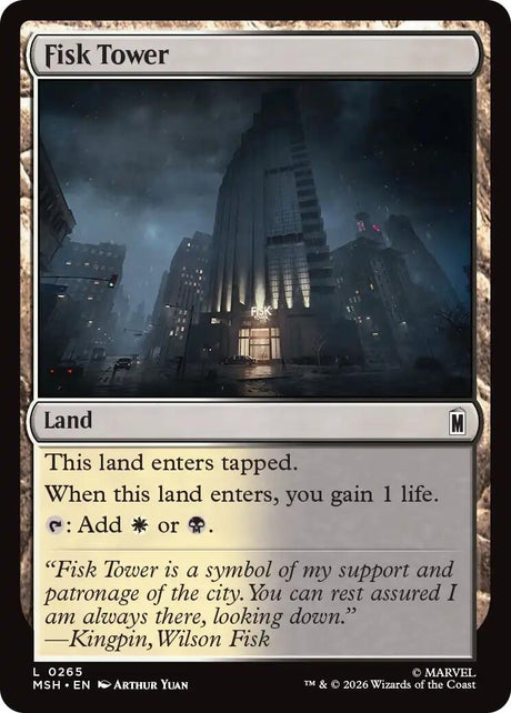 Image for Fisk Tower (265) (Foil) (Marvel Super Heroes) (MSH) - Magic: The Gathering