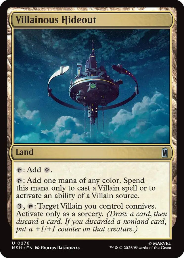 Image for Villainous Hideout (276) (Foil) (Marvel Super Heroes) (MSH) - Magic: The Gathering