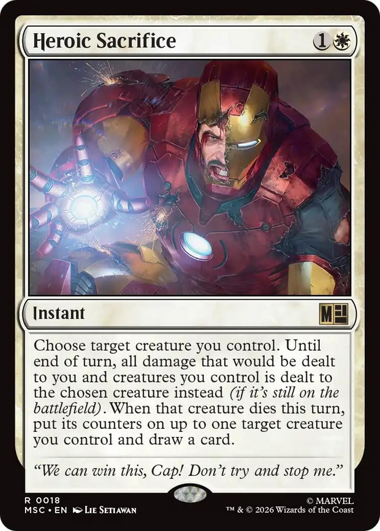 Image for Heroic Sacrifice (18) (Commander: Marvel Super Heroes) (MSC) - Magic: The Gathering