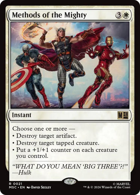 Image for Methods of the Mighty (21) (Commander: Marvel Super Heroes) (MSC) - Magic: The Gathering