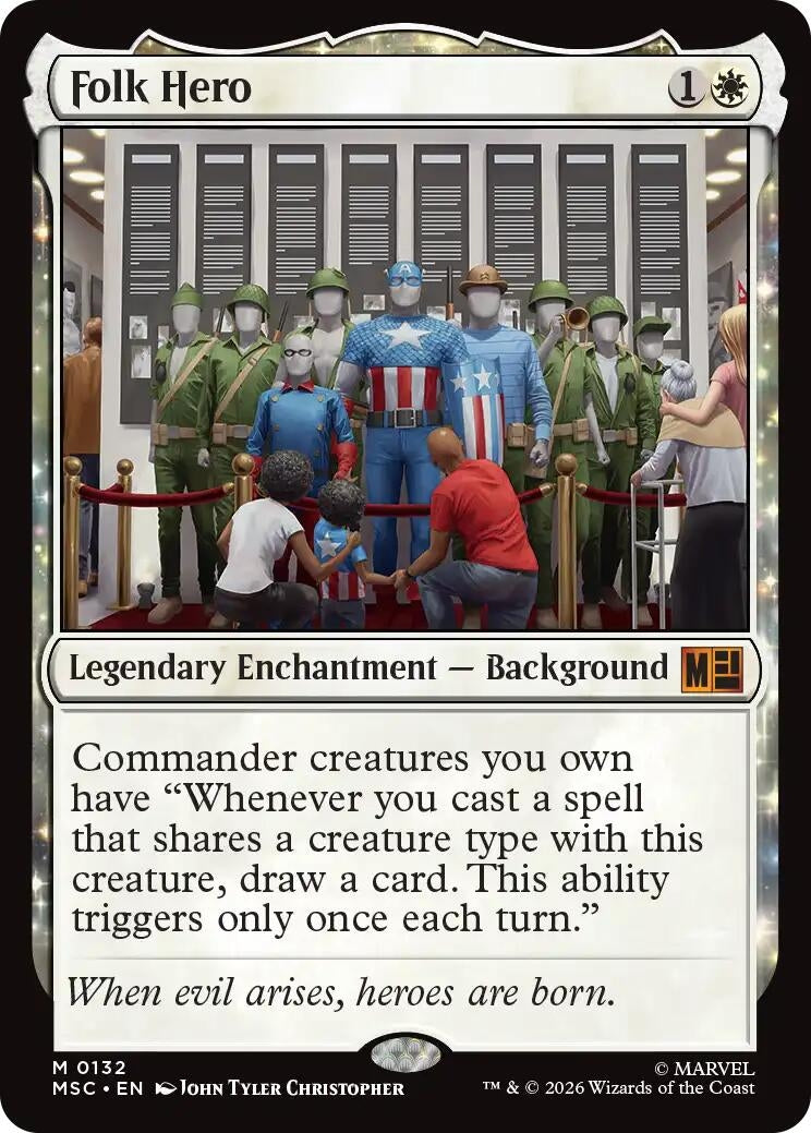 Image for Folk Hero (132) (Commander: Marvel Super Heroes) (MSC) - Magic: The Gathering