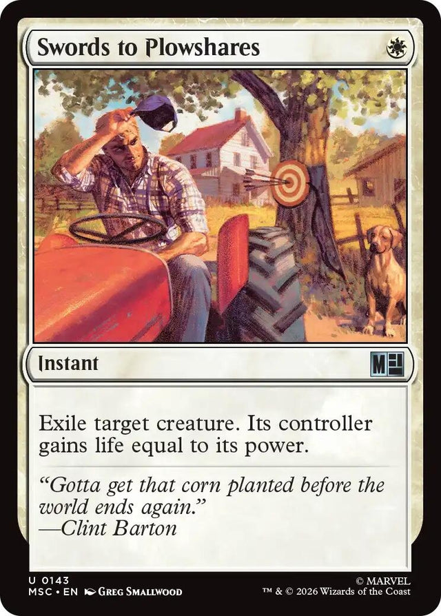 Image for Swords to Plowshares (143) (Commander: Marvel Super Heroes) (MSC) - Magic: The Gathering