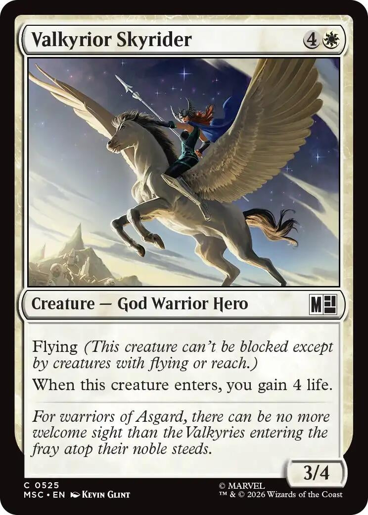 Image for Valkyrior Skyrider (525) (Commander: Marvel Super Heroes) (MSC) - Magic: The Gathering