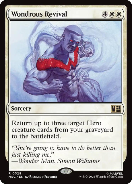 Image for Wondrous Revival (528) (Foil) (Commander: Marvel Super Heroes) (MSC) - Magic: The Gathering