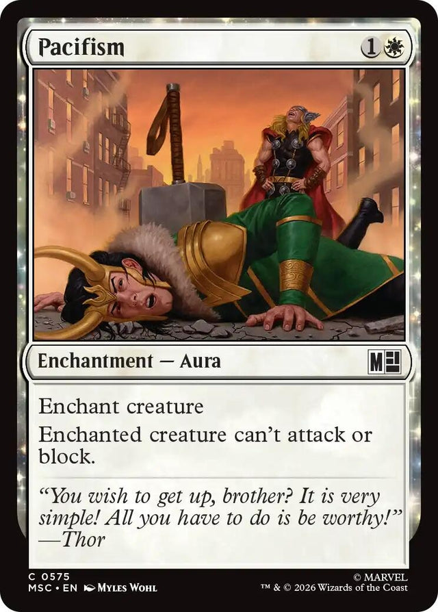 Image for Pacifism (575) (Commander: Marvel Super Heroes) (MSC) - Magic: The Gathering