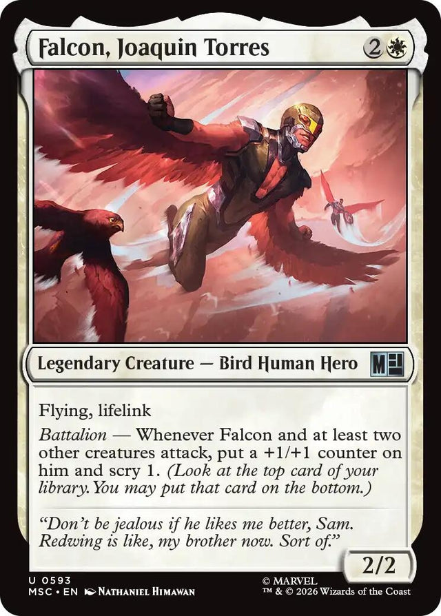 Image for Falcon, Joaquin Torres (593) (Foil) (Commander: Marvel Super Heroes) (MSC) - Magic: The Gathering