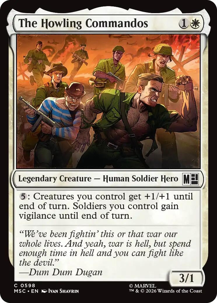Image for The Howling Commandos (598) (Foil) (Commander: Marvel Super Heroes) (MSC) - Magic: The Gathering