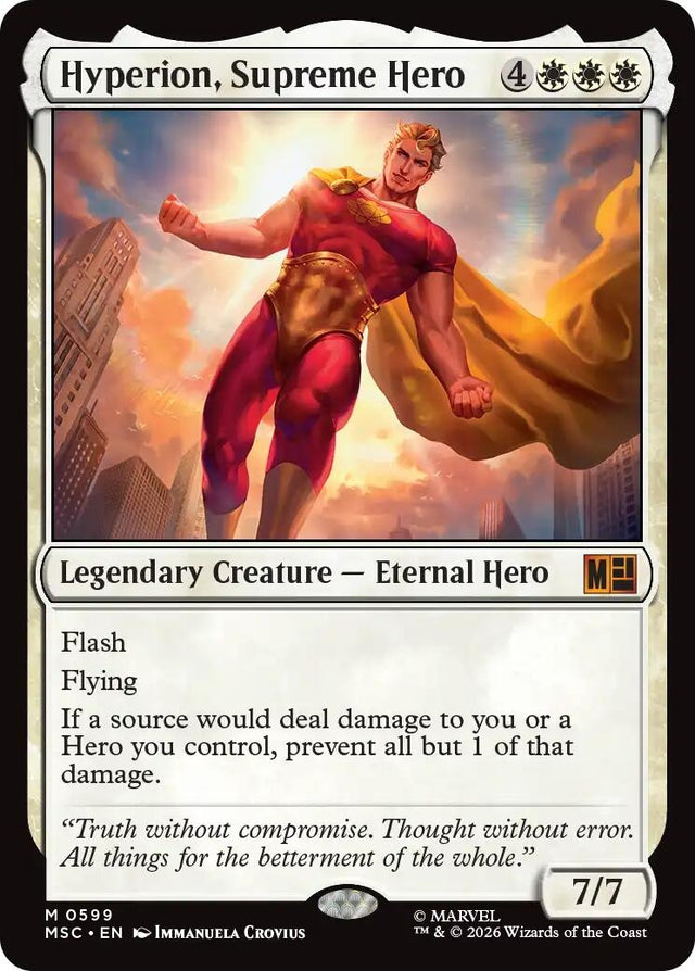 Image for Hyperion, Supreme Hero (599) (Foil) (Commander: Marvel Super Heroes) (MSC) - Magic: The Gathering