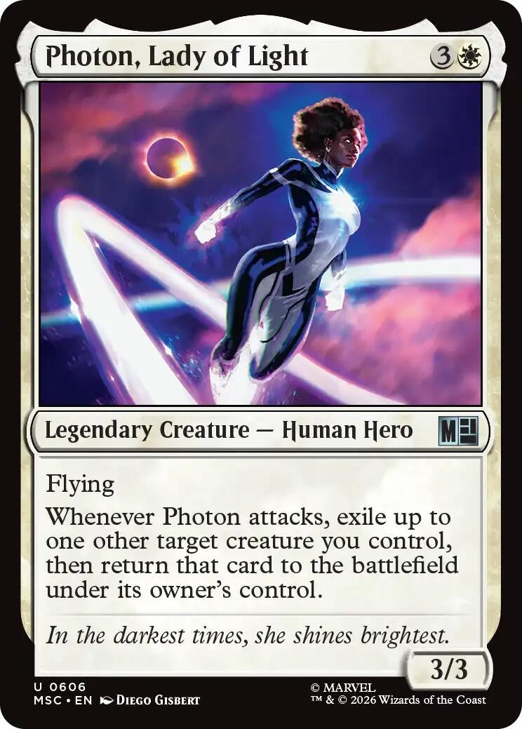 Image for Photon, Lady of Light (606) (Foil) (Commander: Marvel Super Heroes) (MSC) - Magic: The Gathering