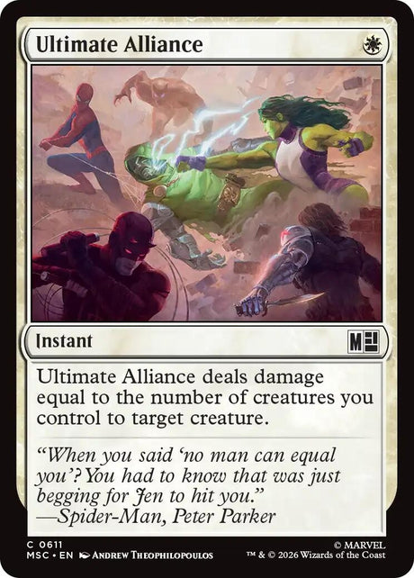 Image for Ultimate Alliance (611) (Commander: Marvel Super Heroes) (MSC) - Magic: The Gathering