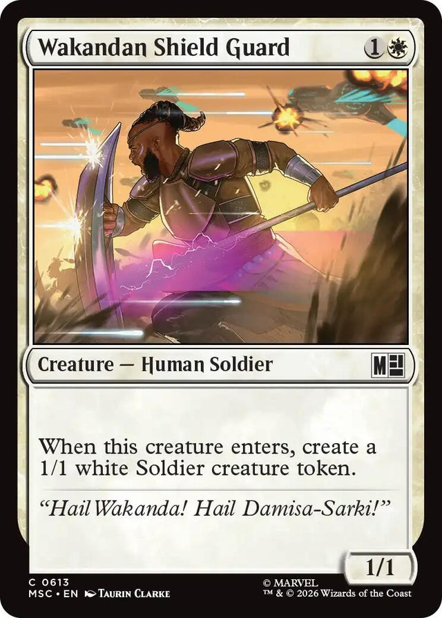 Image for Wakandan Shield Guard (613) (Commander: Marvel Super Heroes) (MSC) - Magic: The Gathering