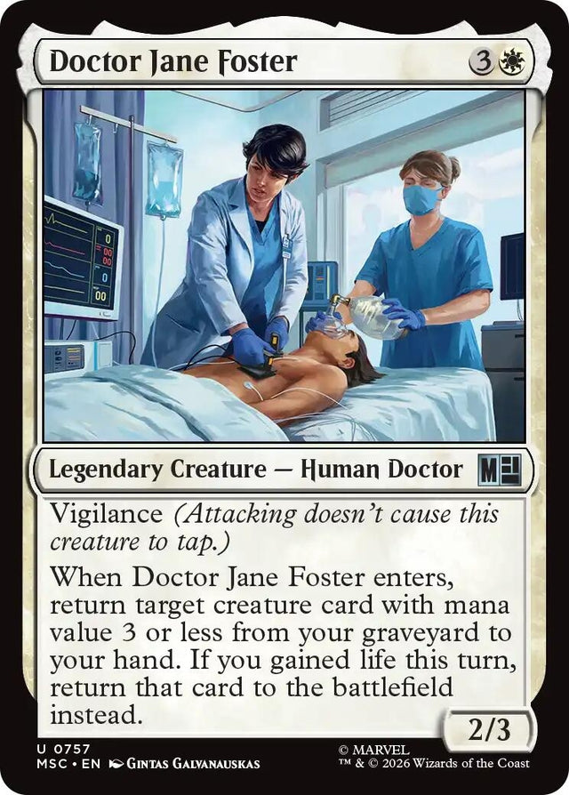 Image for Doctor Jane Foster (757) (Commander: Marvel Super Heroes) (MSC) - Magic: The Gathering
