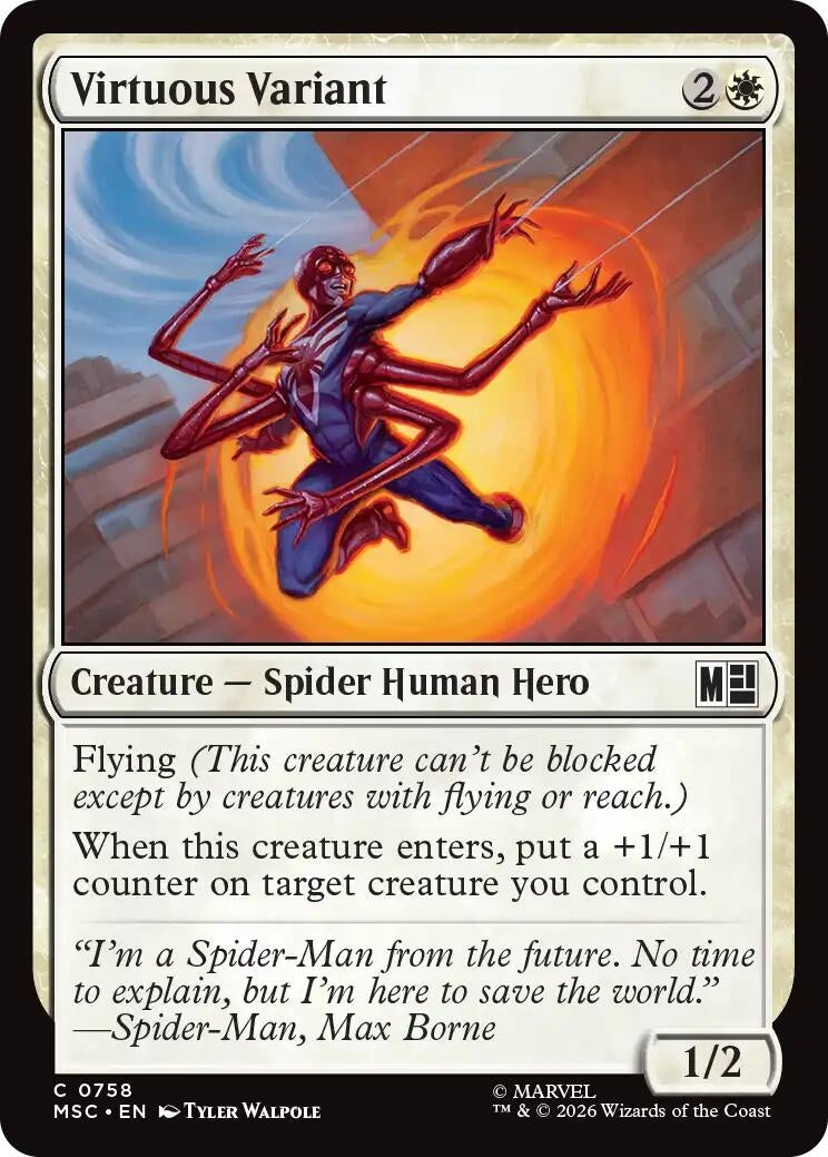 Image for Virtuous Variant (758) (Foil) (Commander: Marvel Super Heroes) (MSC) - Magic: The Gathering