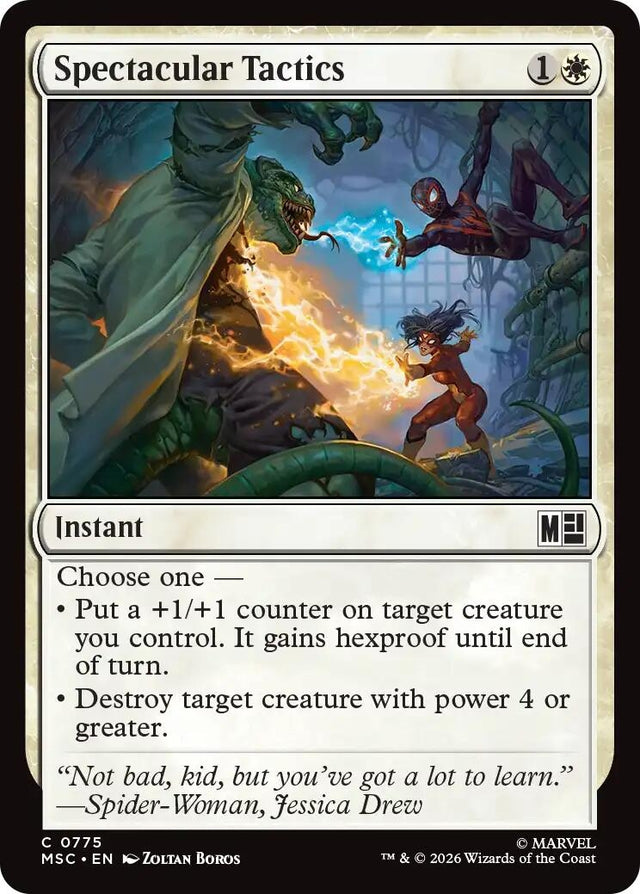 Image for Spectacular Tactics (775) (Commander: Marvel Super Heroes) (MSC) - Magic: The Gathering