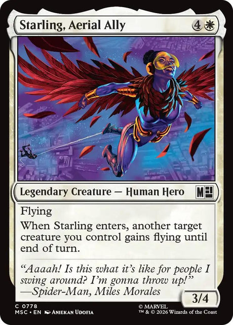 Image for Starling, Aerial Ally (778) (Commander: Marvel Super Heroes) (MSC) - Magic: The Gathering