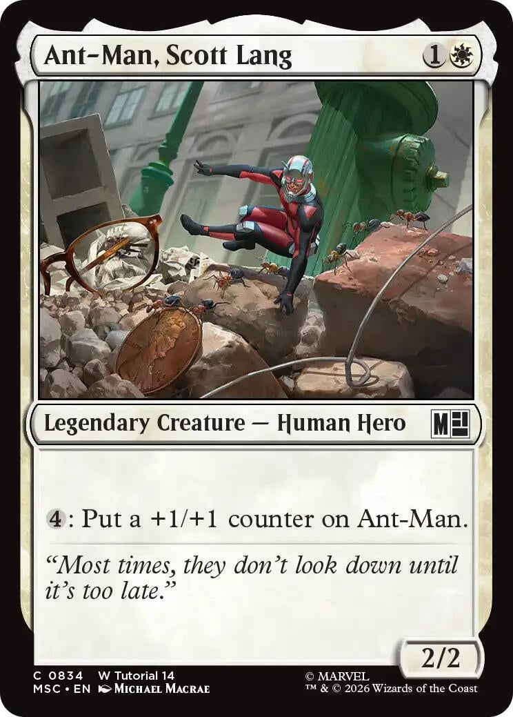 Image for Ant-Man, Scott Lang (0834) (834) (Commander: Marvel Super Heroes) (MSC) - Magic: The Gathering