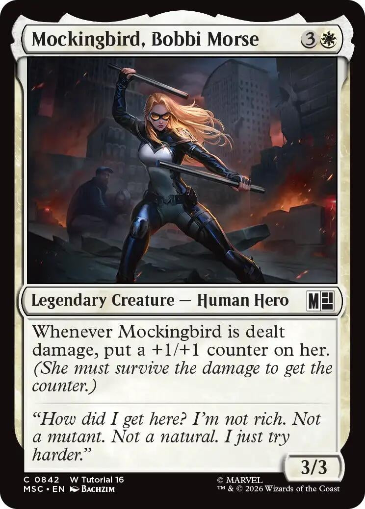 Image for Mockingbird, Bobbi Morse (0842) (842) (Commander: Marvel Super Heroes) (MSC) - Magic: The Gathering