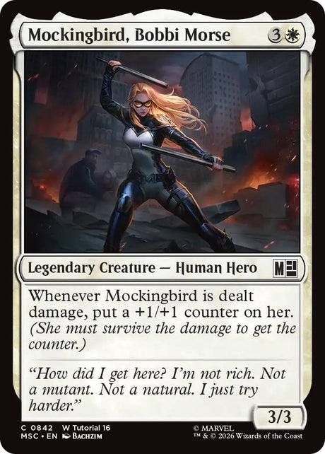 Image for Mockingbird, Bobbi Morse (0842) (842) (Commander: Marvel Super Heroes) (MSC) - Magic: The Gathering